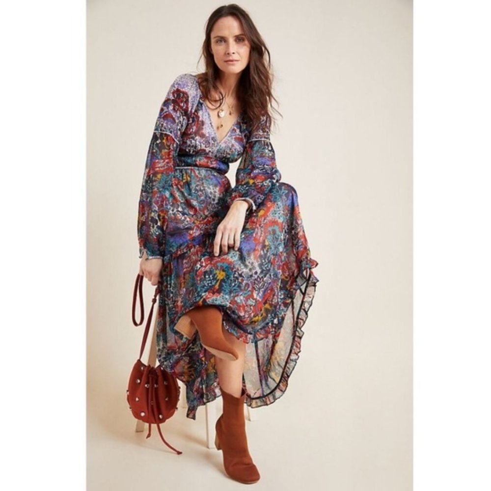 NEW Anthropologie Annabella Maxi dress - Picture 2 of 5